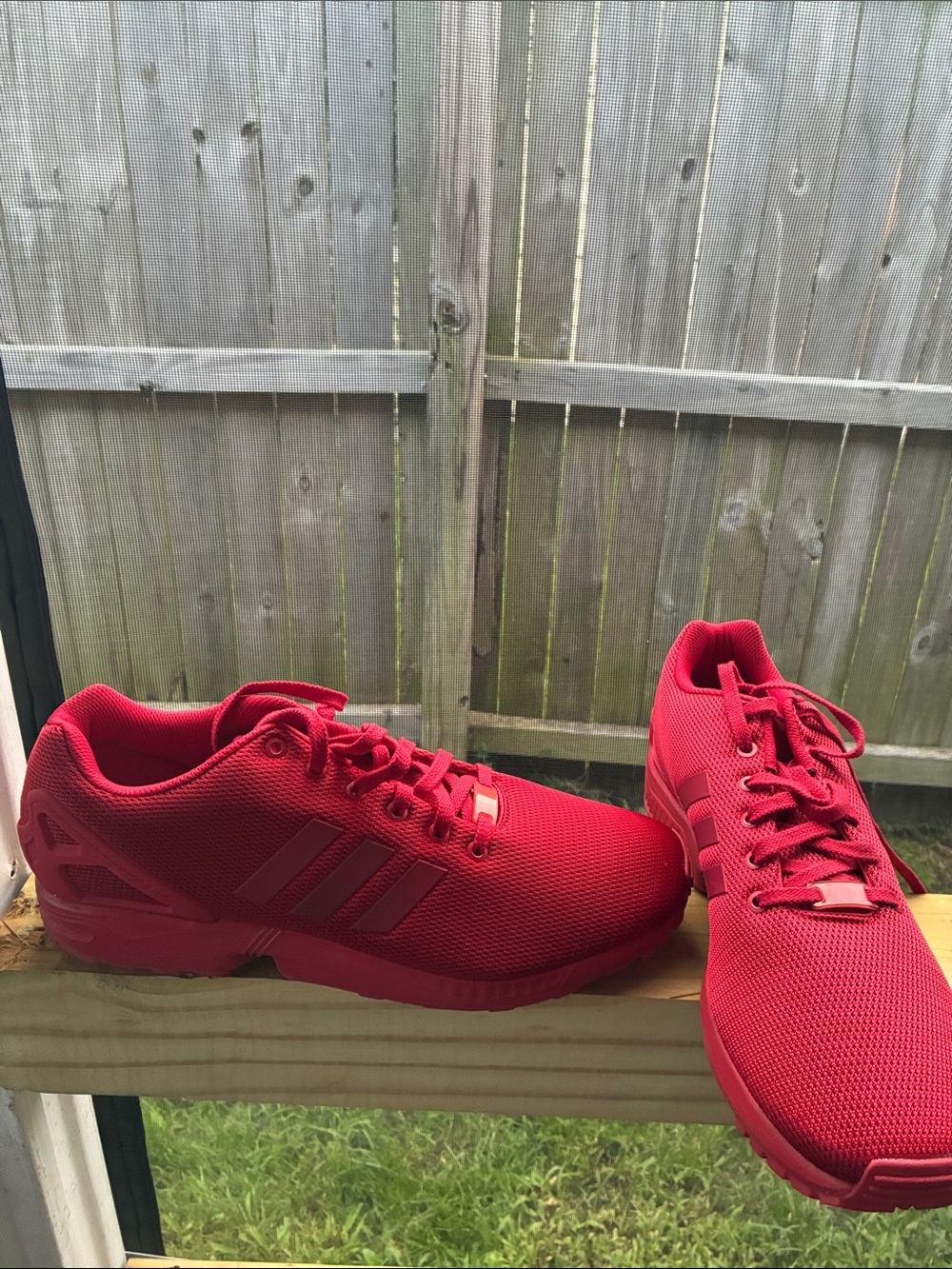 adidas Men’s All-Red Mesh Athletic Sneakers